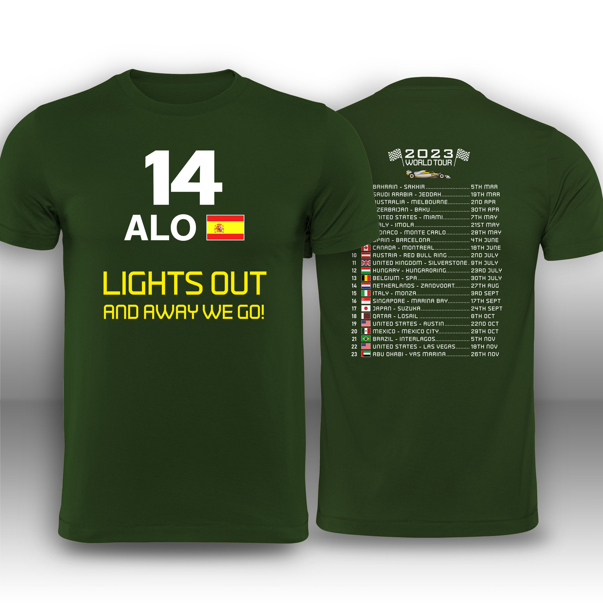 Fernando Alonso 2023 Formula 1 F1 camiseta -  España