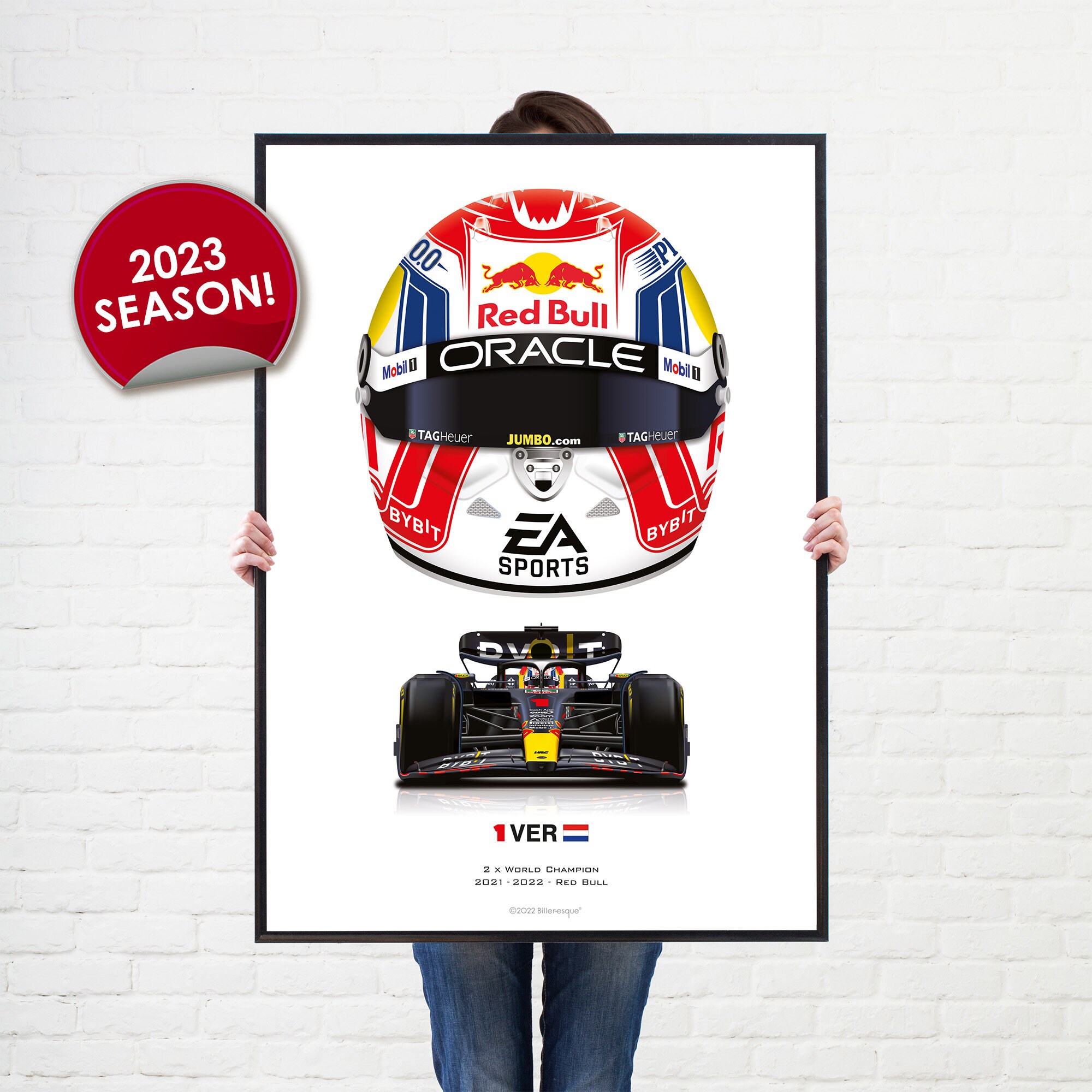 Leninisme Optimaal Seminarie Formula 1 Max Verstappen 2023 Formula 1 Racing Helmet Red Bull - Etsy