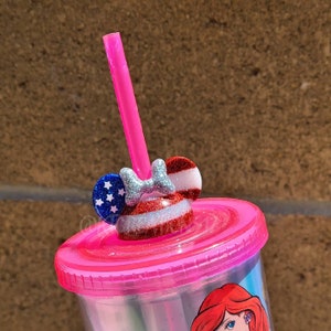 American Flag straw topper!