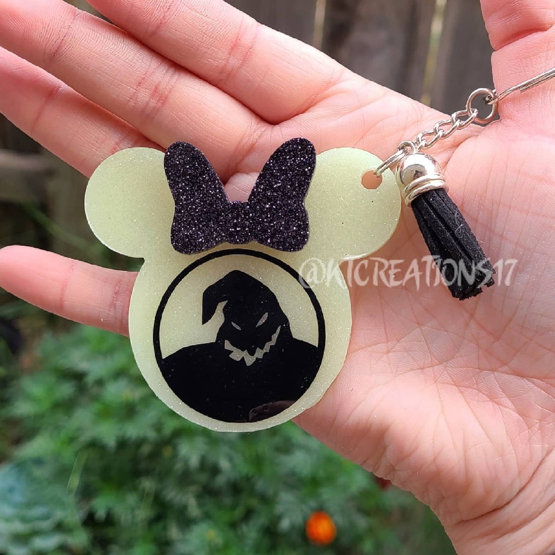 oogie boogie plush keychain