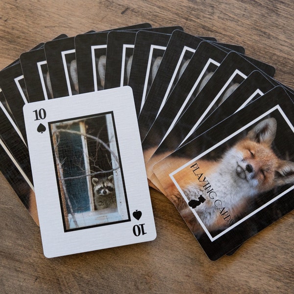 52-card Deck & Two Jokers Playing Cards Featuring Nebraska Wildlife and Animal Photography
