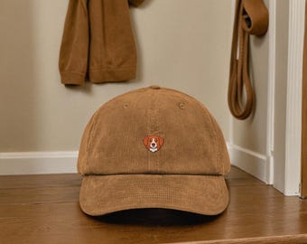 Corduroy Embroidered Dog Lover Hat - Nova Scotia Duck Tolling Retriever