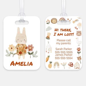 Custom Emergency Contact Tag for Kids: Personalized Child Safety ID