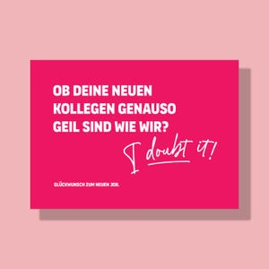 Lustige Karte Jobwechsel Kollege Grusskarte zum Abschied Kollegin Neuer Job Gratulation Grußkarte