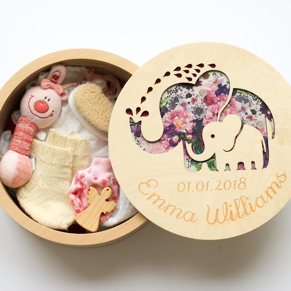 Erinnerungsbox für Kinder, Segensgeschenk Mädchen, Einzigartiges neues Muttergeschenk, Taufe Erinnerungsbox, Schatzkiste, Andenken Baby Box, personalisierte Geschenke