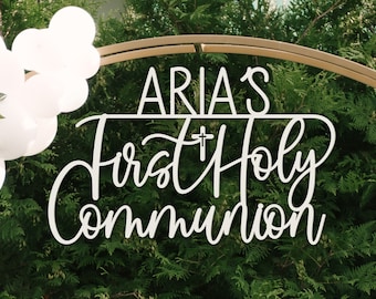 First Communion Banner, First Communion Decorations, Communion Banner, Communion Decorations, First Holy Communion Sign, Backdrop Sign