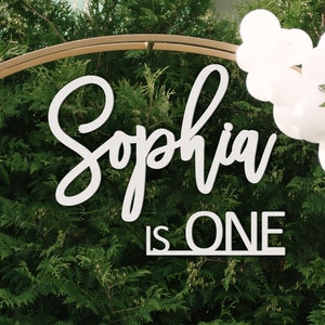 Custom First Birthday Name Sign for Party Decoration