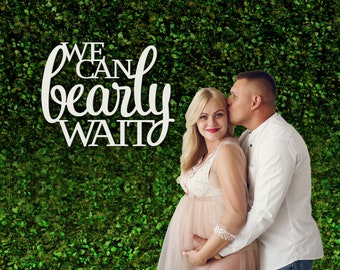 We Can Bearly Wait, We Can Bearly Wait Sign, We Can Bearly Wait Banner, Baby Shower Decorations, Bear Baby Shower, Baby Shower Backdrop Sign