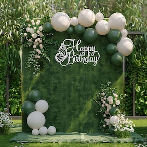 Personalisierte Schmetterling Party Girlande für Baby Mädchens ersten Geburtstag