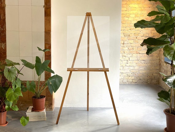 Easel Stand, Wedding Easel, Wedding Sign Stand, Easel for Wedding Sign,  Floor Easel, Wood Easel, Foldable Wooden Easel, Wood Sign Stand 