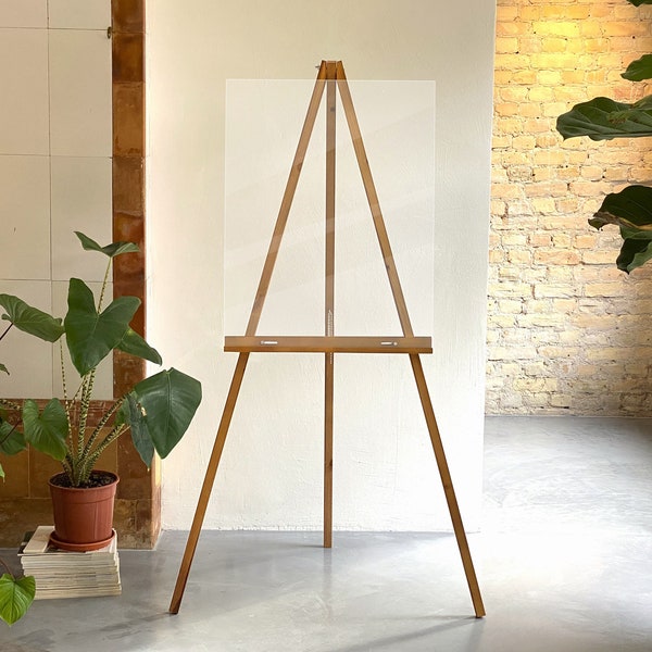 Easel Stand, Wedding Easel, Wedding Sign Stand, Easel for Wedding Sign, Floor Easel, Wood Easel, Foldable Wooden Easel, Wood Sign Stand