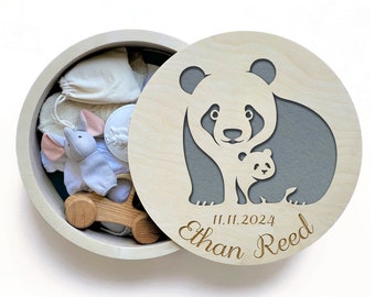 Panda Design, Panda Gift, Engraved Keepsake Box, Panda Lover, Panda Lover Gift, Animal Lover Gift, Panda Bear, Custom Wooden Box