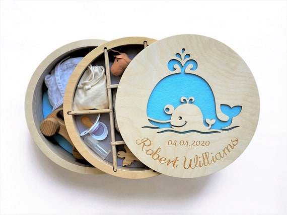 1 Year Old Boy Gift, Wooden Memory Box, Keepsake Organizer, First Birthday  Boy Gift, 1st Birthday Gift, Memory Box Boy, Keepsake Box for Boy 