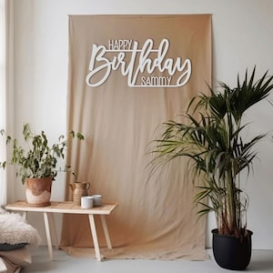 Custom Happy Birthday Party Banner Sign for First Birthday