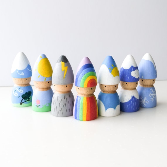 Waldorf peg store dolls