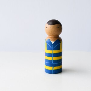 Community Peg Doll - FIREMAN | Wooden Neighbourhood Heroes Figurine
