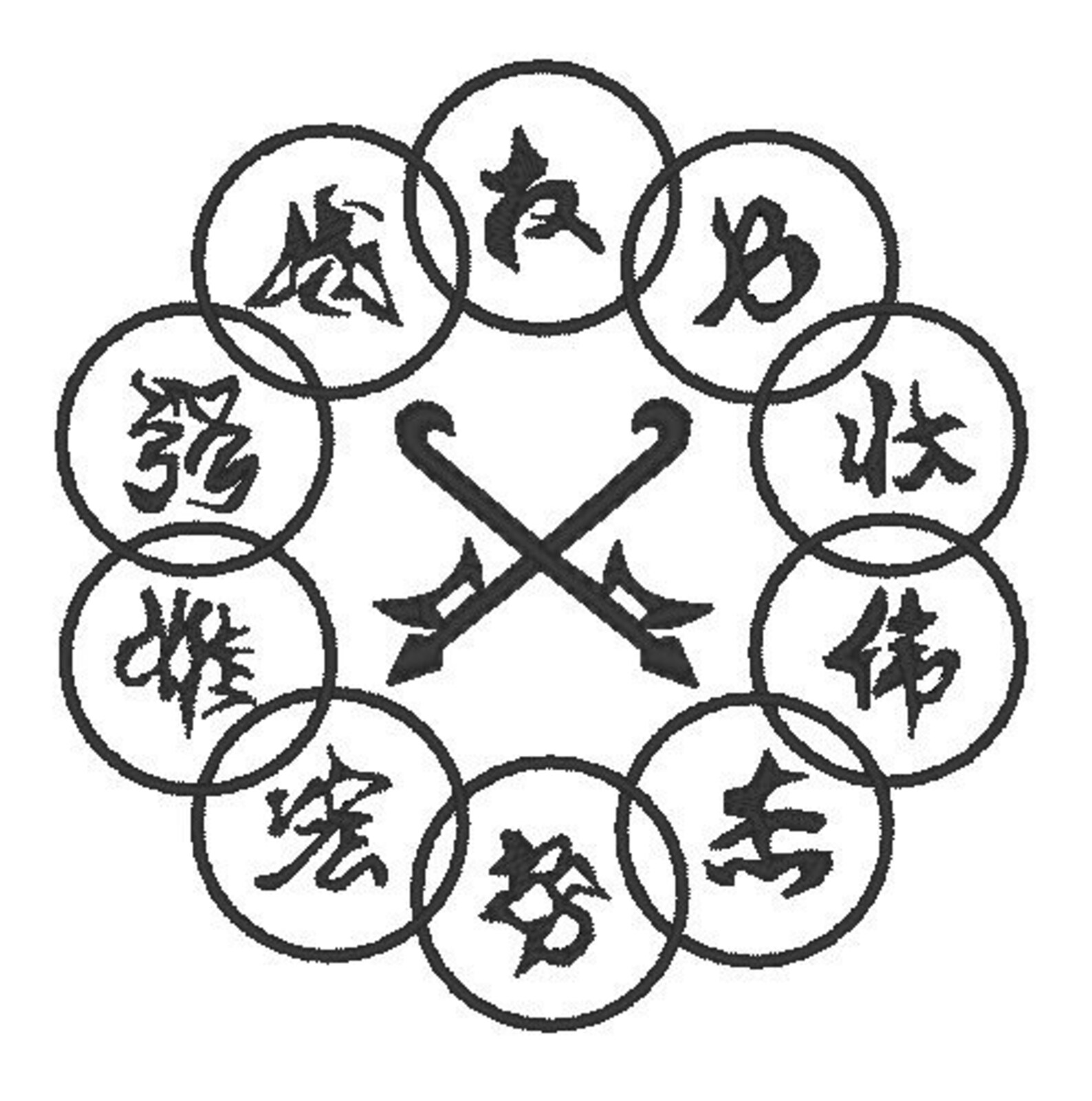 Xu Wenwu's Ten Rings Embroidery File Etsy