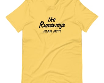 The Runaways Joan Jett Distressed Shirt Black