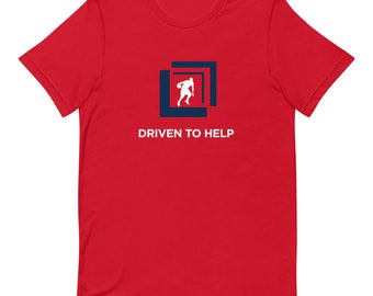 Driven To Help Red Unisex t-shirt