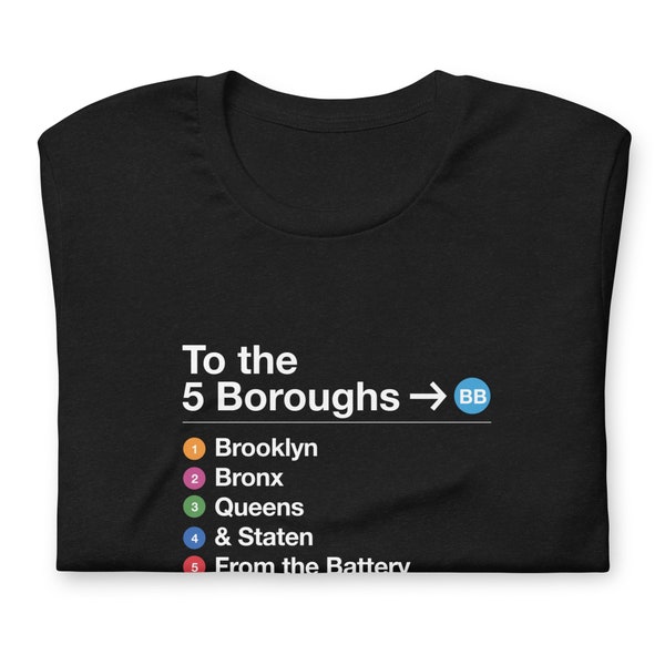 To the 5 Boroughs Subway Sign Beasties Shirt