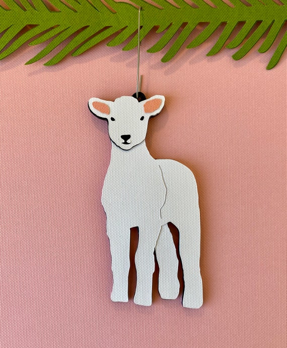 Lamb Christmas Tree Ornament Etsy