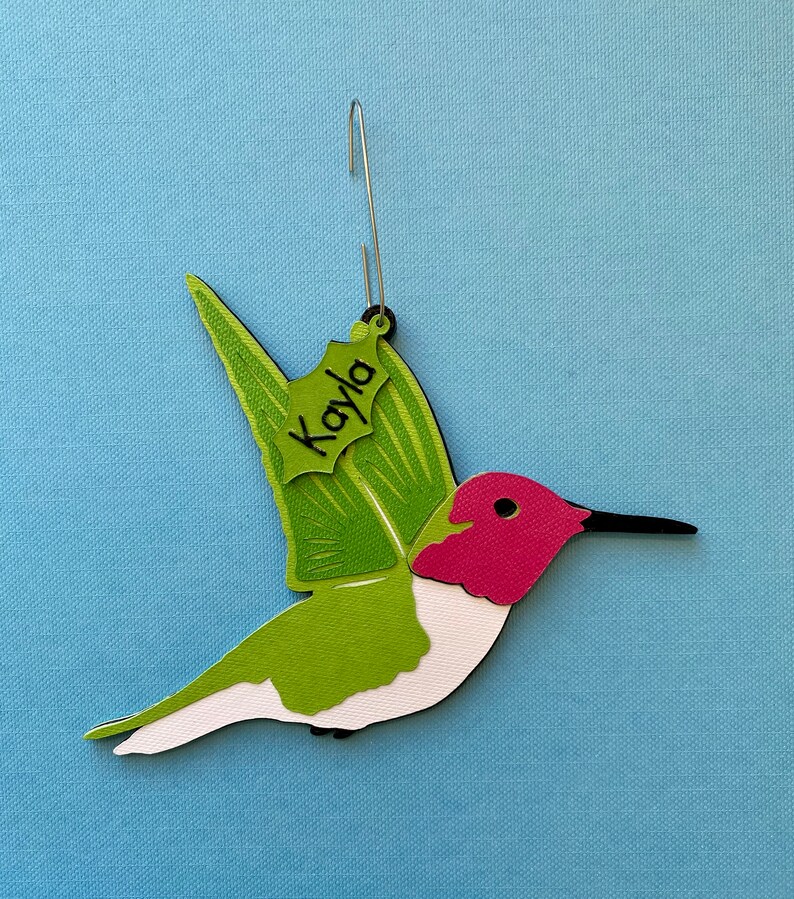Hummingbird Christmas Tree Ornament Anna's Hummingbird Etsy