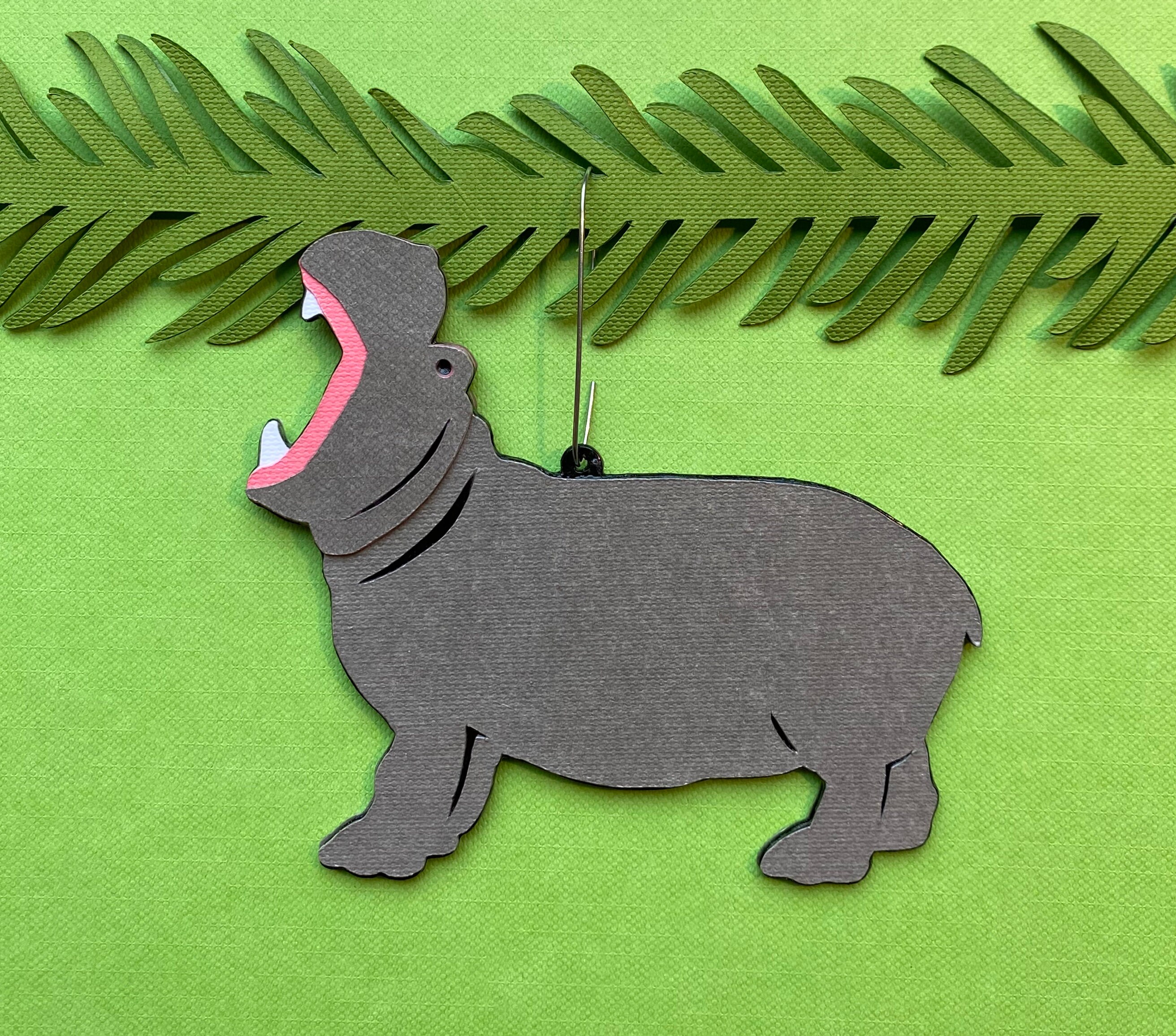 Hippopotamus Christmas Tree Ornament Etsy