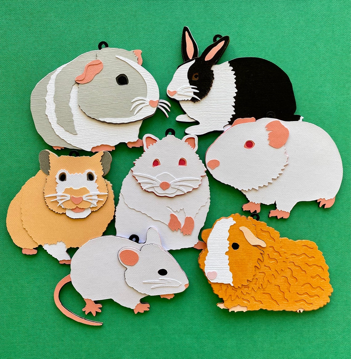 Chinchilla Christmas Ornament 