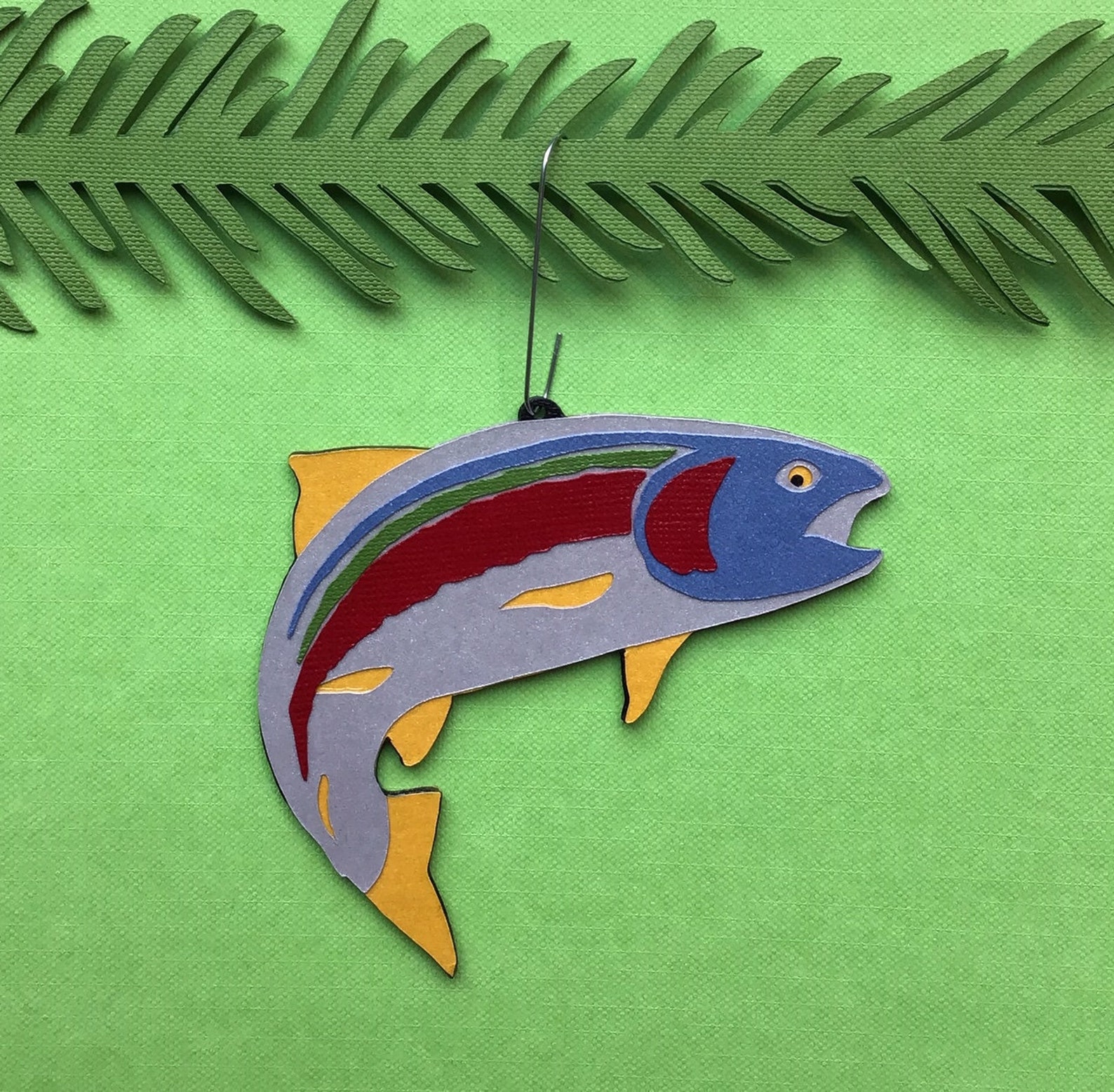 Rainbow Trout Christmas Tree Ornament Etsy