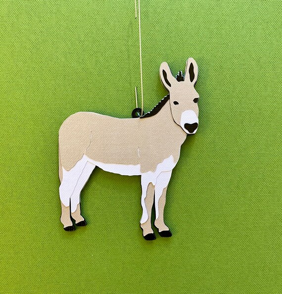 Donkey Christmas Tree Ornament Etsy