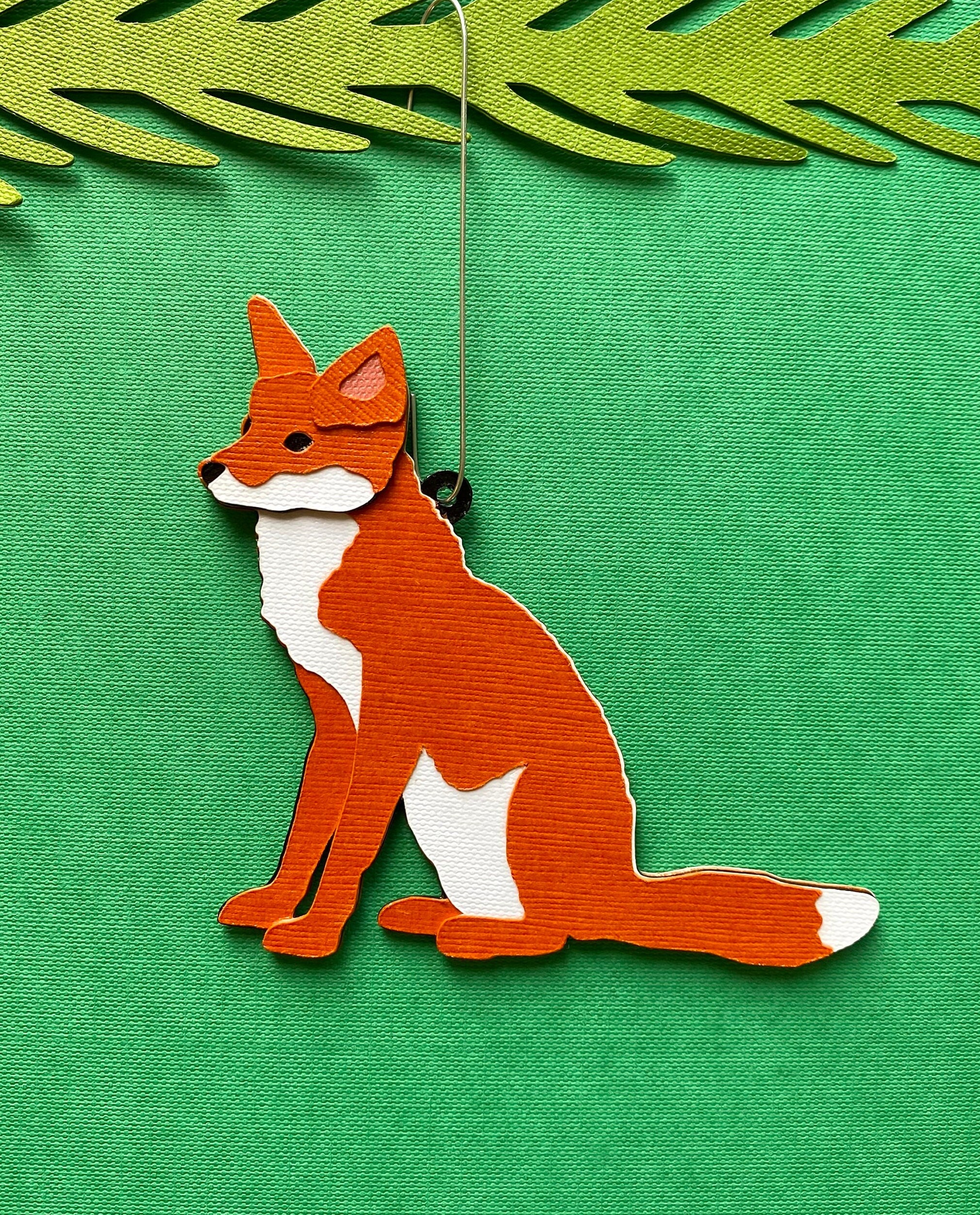 Fox Christmas Tree Ornament Etsy