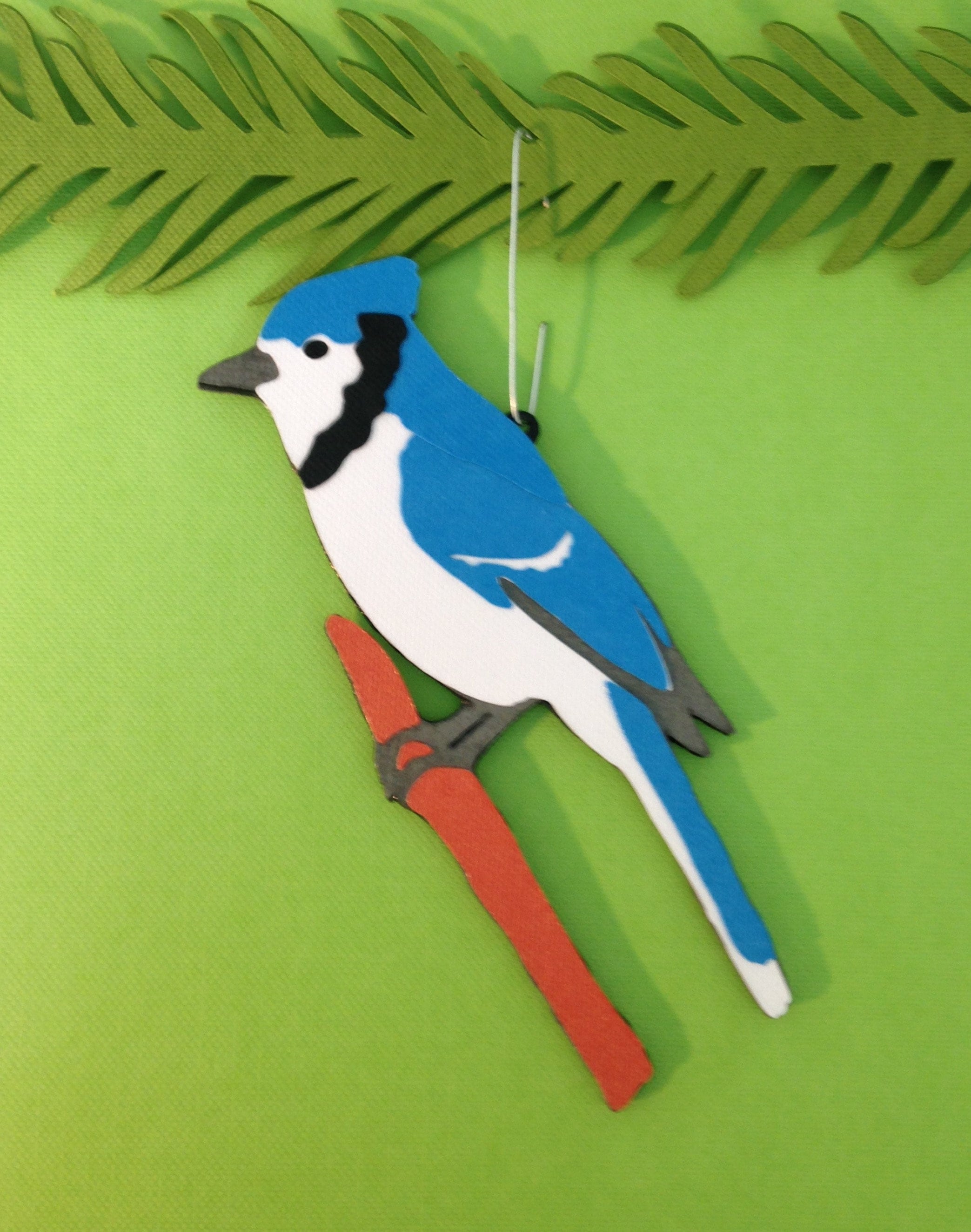 Blue Jay Christmas Tree Ornament Etsy