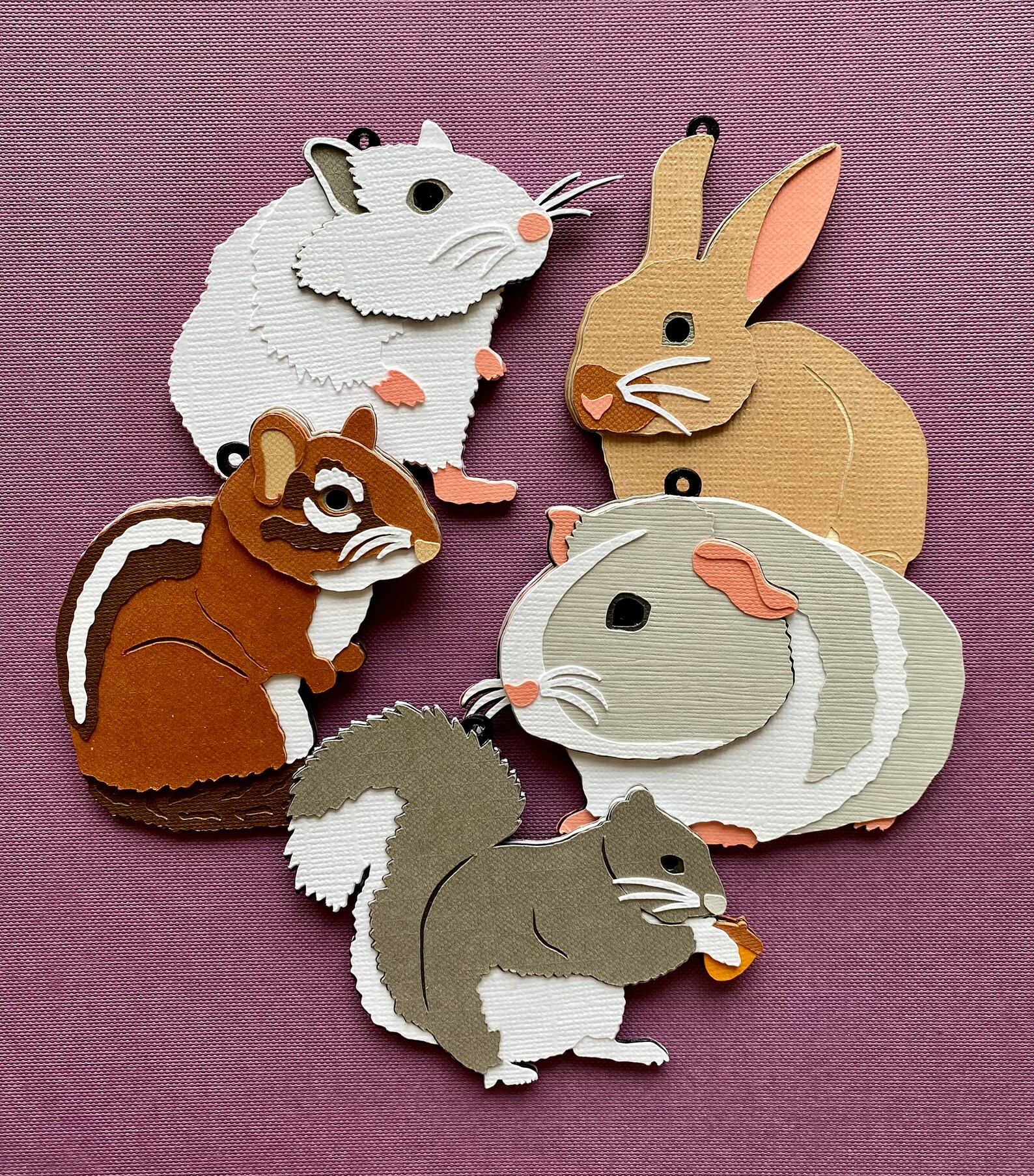 Chinchilla Christmas Ornament 