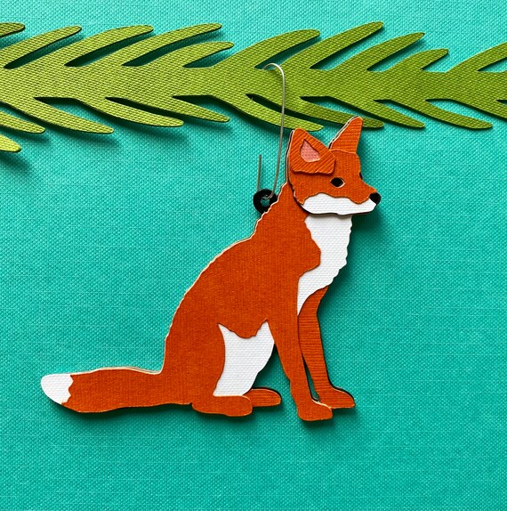 Fox Christmas Tree Ornament Etsy
