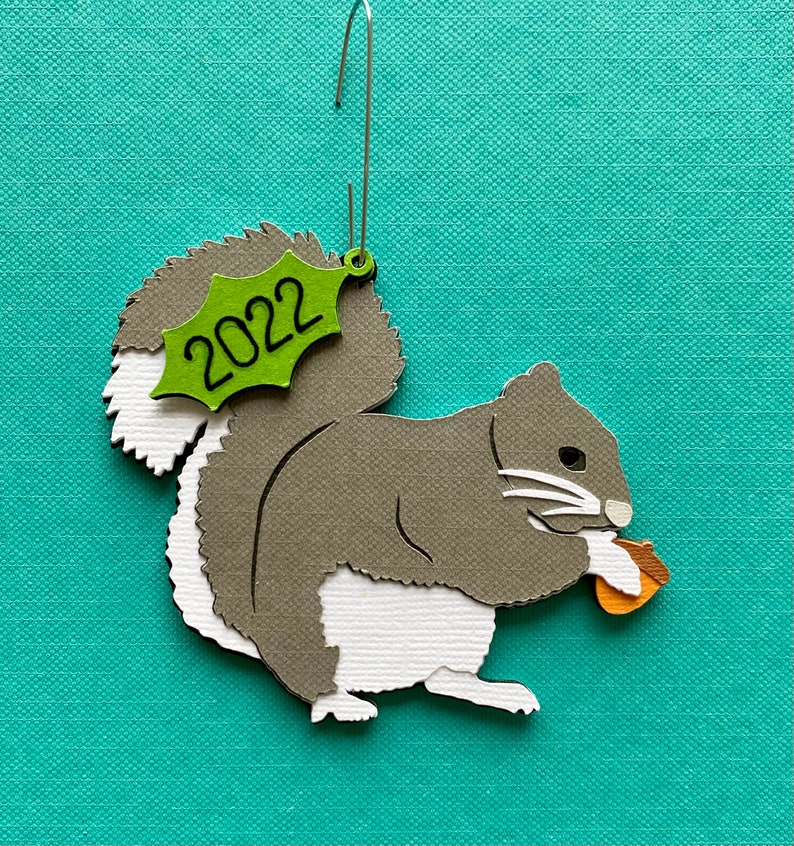Squirrel Christmas Tree Ornament Etsy