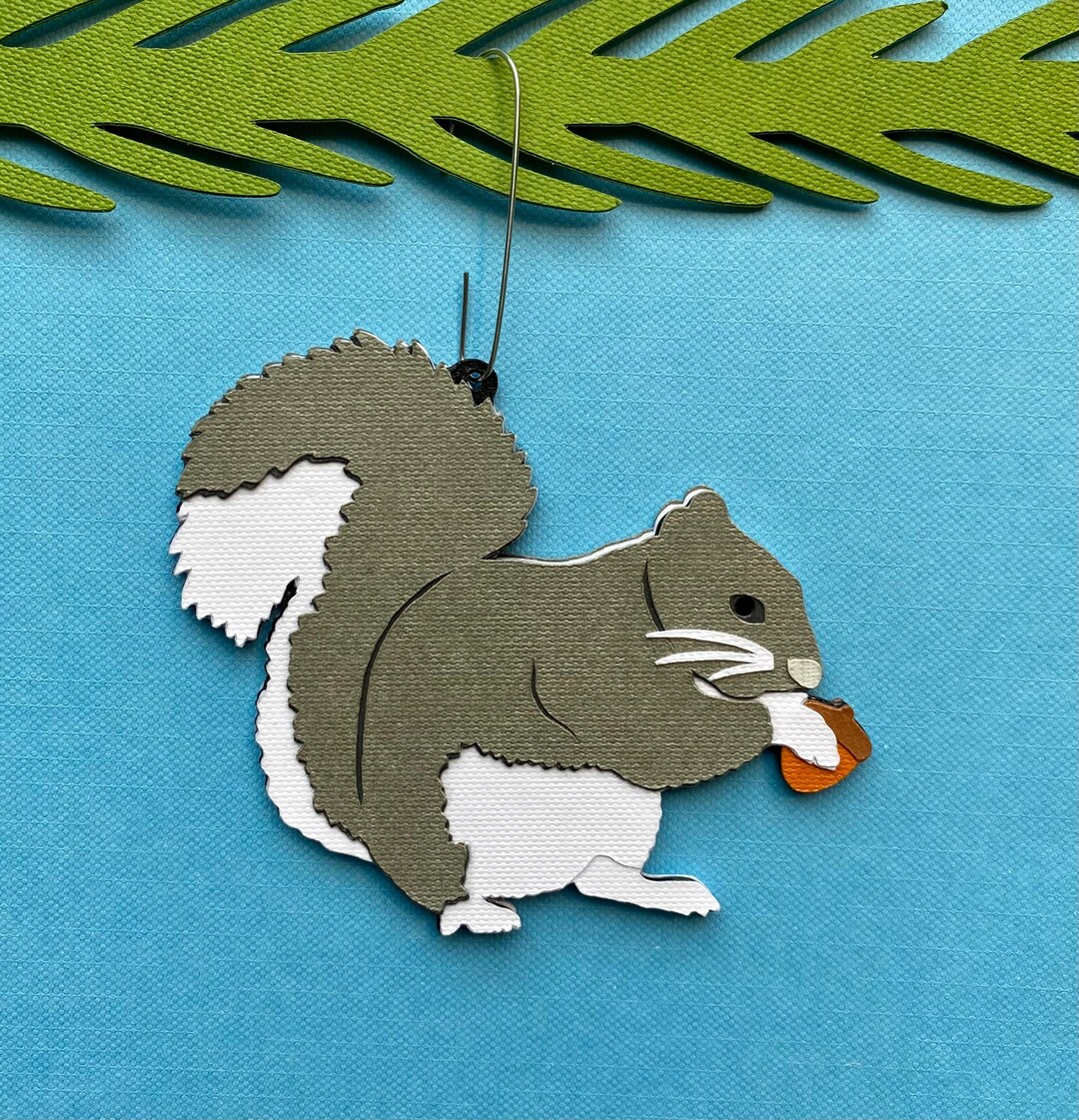 Squirrel Christmas Tree Ornament Etsy