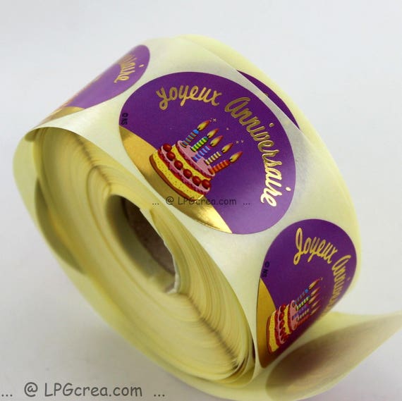 Etiquettes Autocollantes Joyeux Anniversaire Etsy Etiquettes Autocollantes Joyeux Anniversaire Etsy
