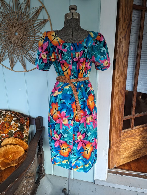 70s Vintage Hilo Hattie Hawaiian Dress - image 5