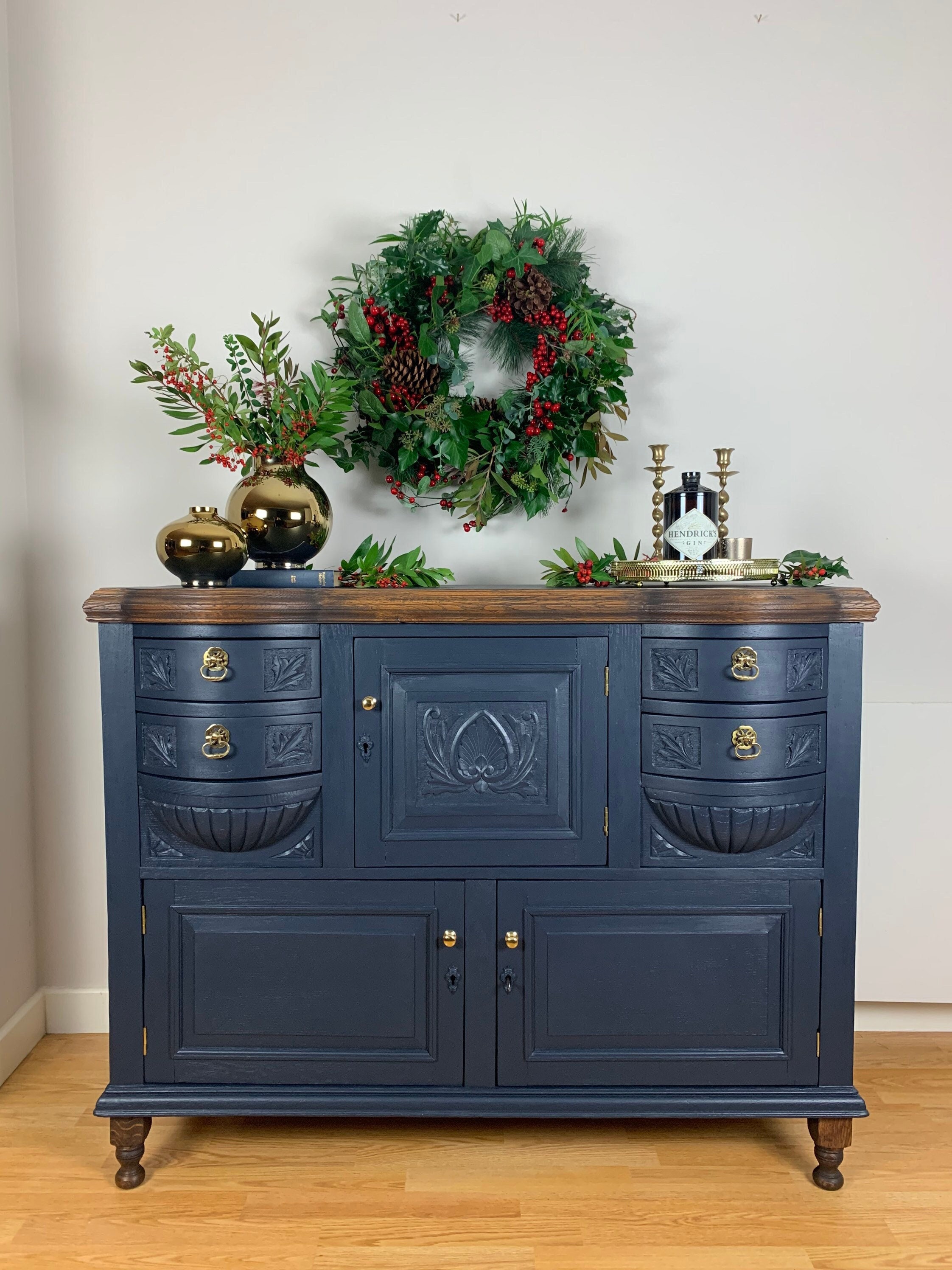 Blue painted sideboard deals