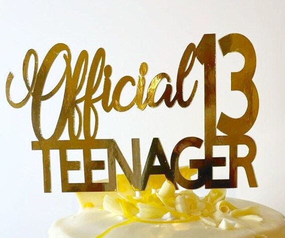 Official Teenager Cake Topper Teenager Cake Topper Birthday | Etsy