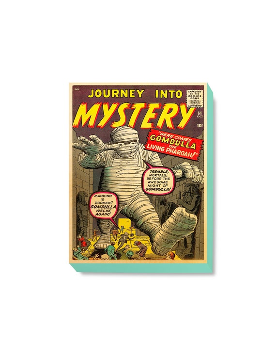 Vintage Comic Book Cover Art Print Journey Into Mystery - Comic Book Cover Wood Wall Art Vintage Comic Book Cover Art Print Journey Into Mystery - Comic Book Cover Wood Wall Art