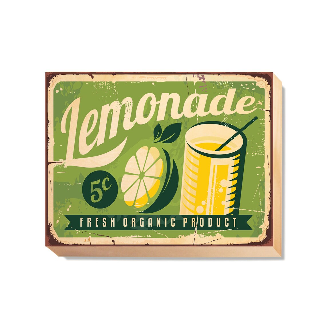 Lemonade 5 Cents Fresh Organic Product Home Decor Art Print On Etsy 