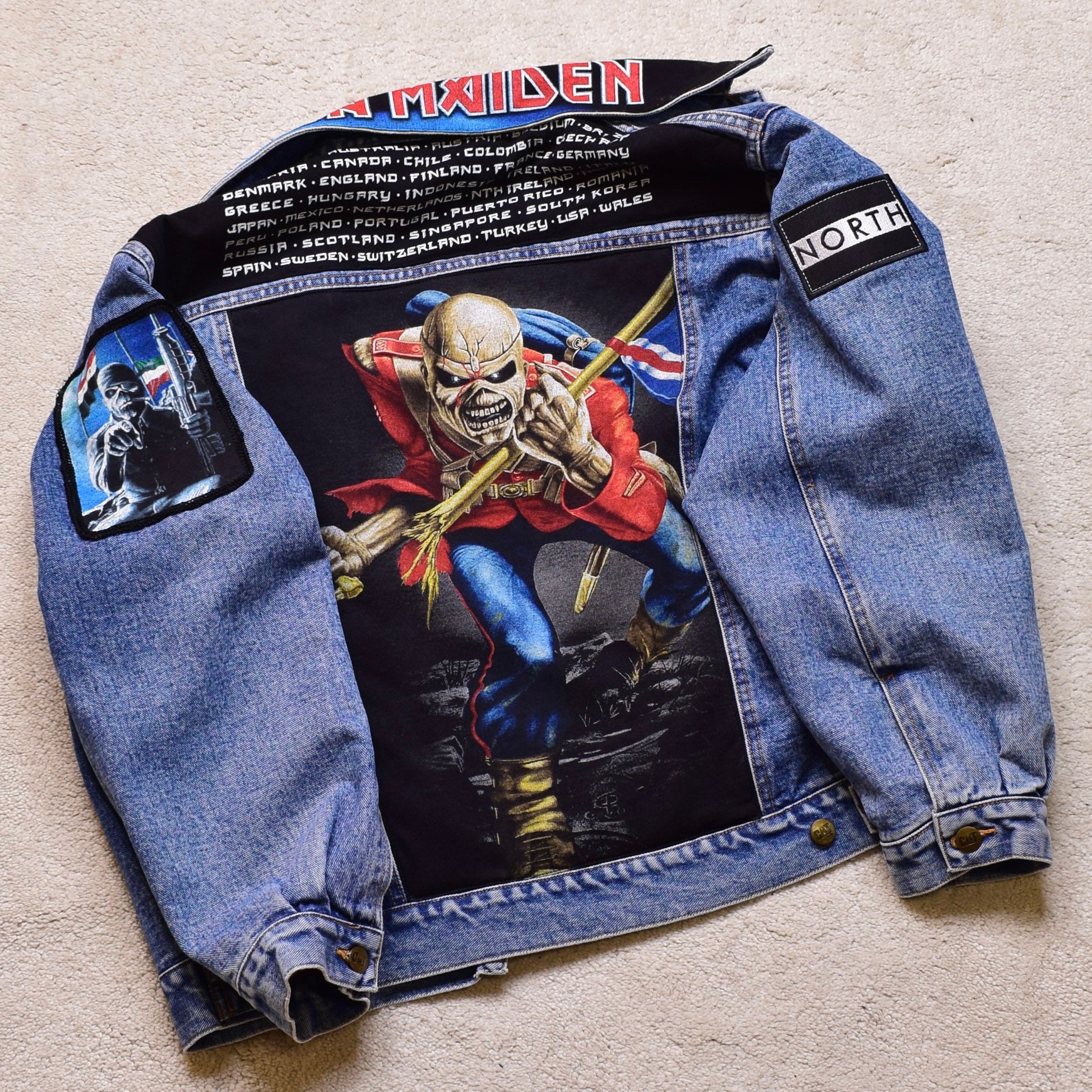 80s DESIGN ART PERU IMPORT DENIM JACKET | www.unimac.az
