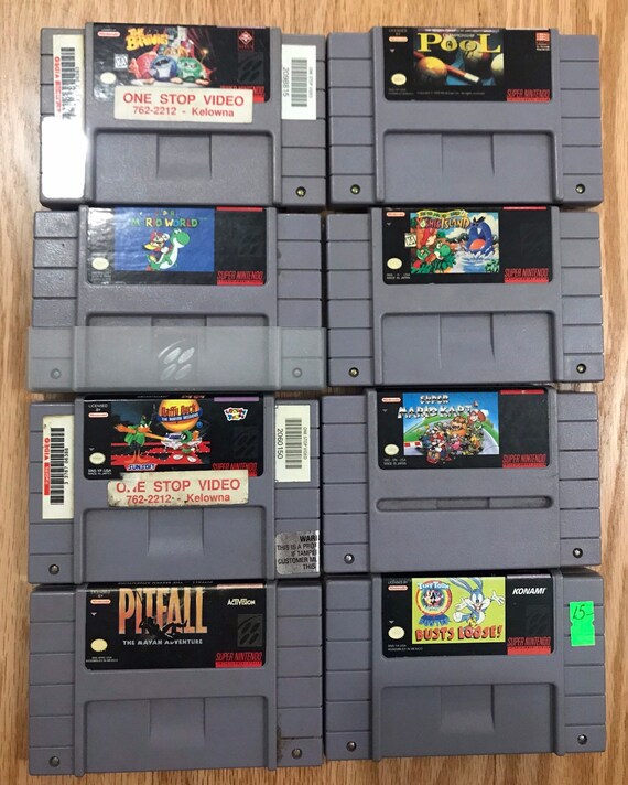 super nintendo video games