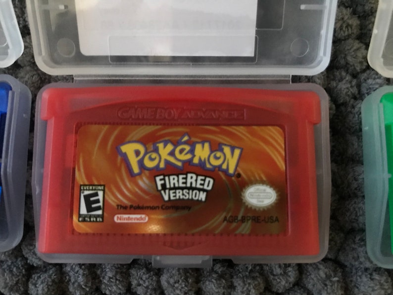 Pokemon Sapphire FireRed LeafGreen Ruby Emerald Gameboy Advance Red Blue Crystal