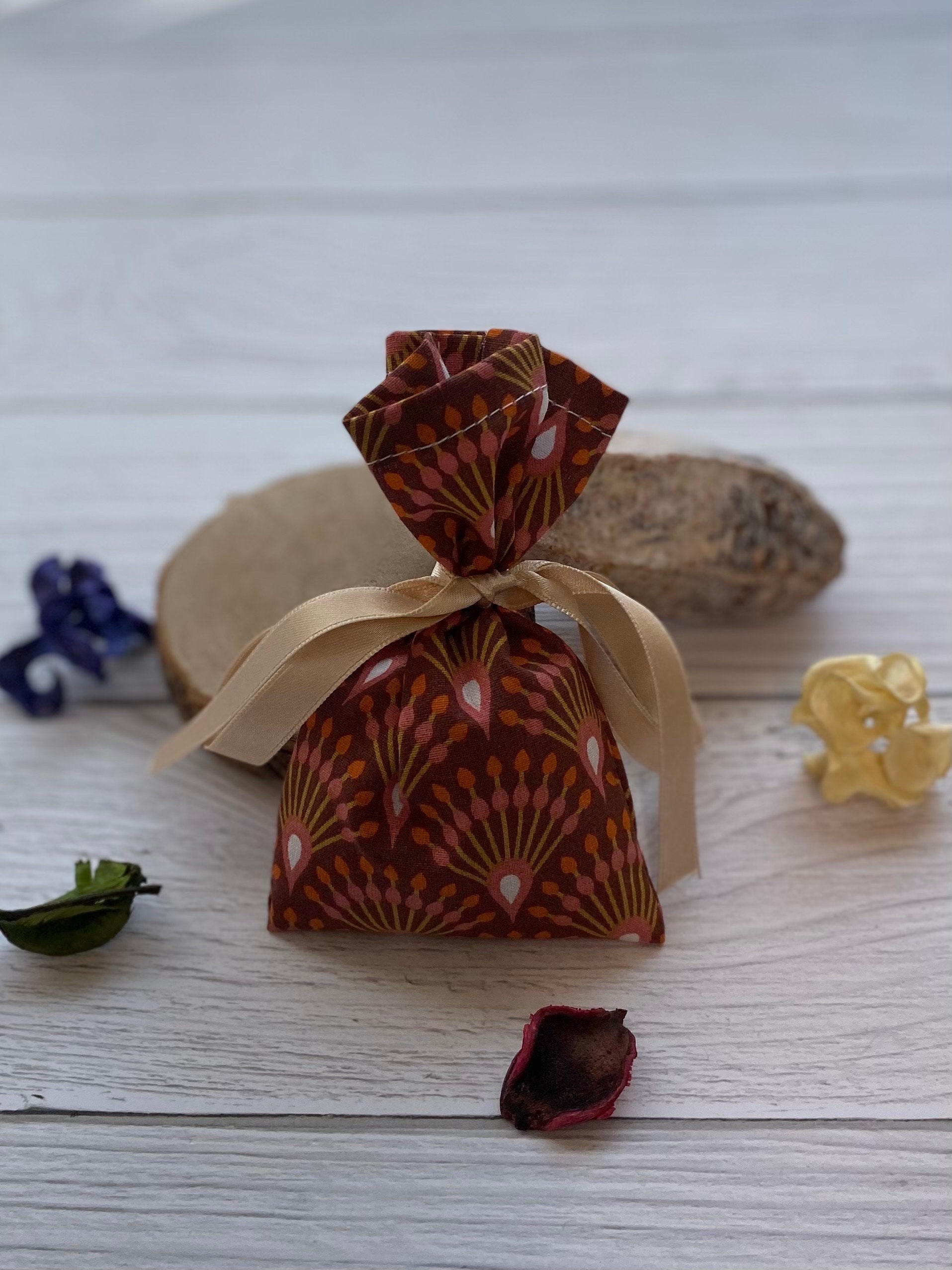 Sachet de lavande française en coton upcyclé ou biologique, sachet