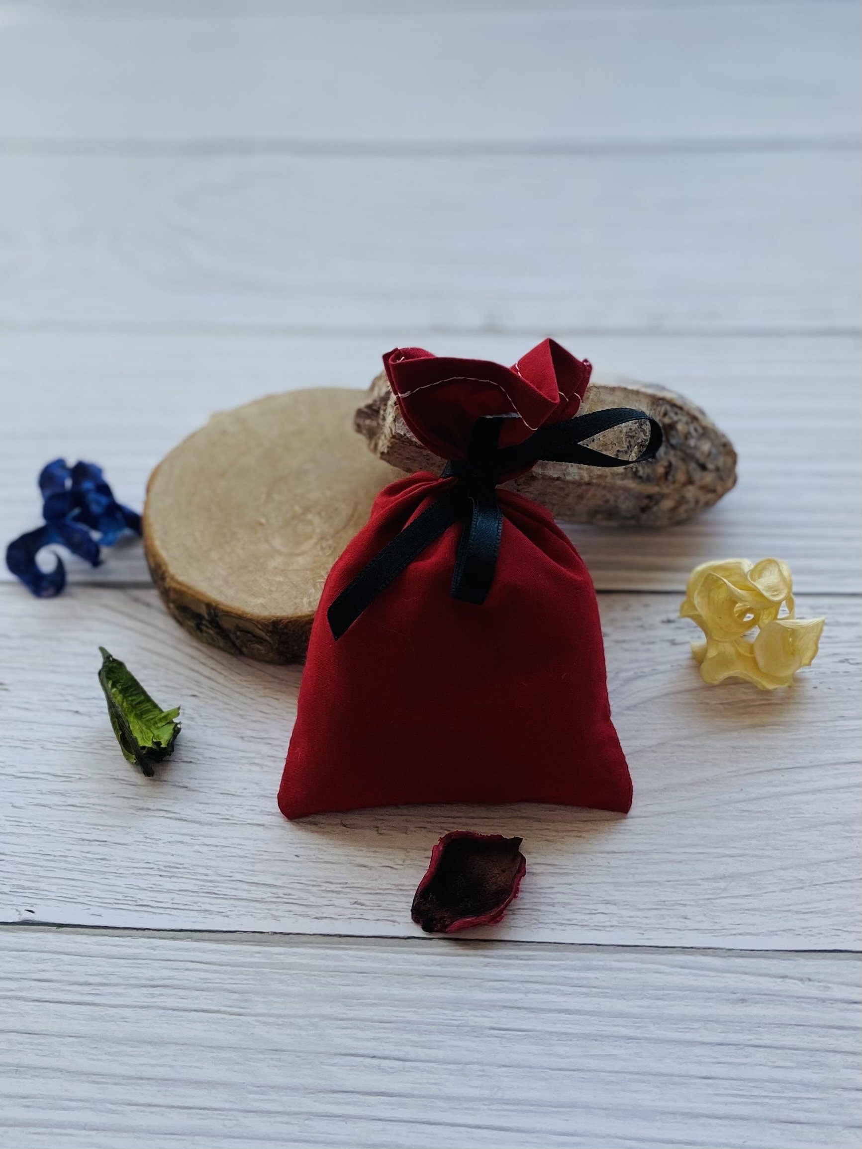 Sachet de lavande française en coton upcyclé ou biologique, sachet