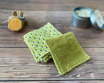 Reusable wipes cotton and bamboo cotton sponge, very soft sponge even after washing