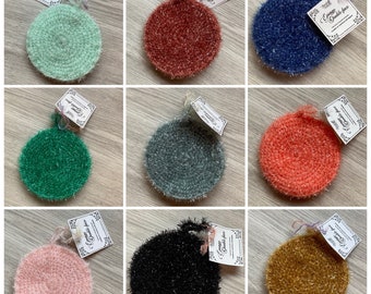 Tawashi scouring cloth, double-sided scratching sponge for washing dishes without scratching them, zero waste accessory