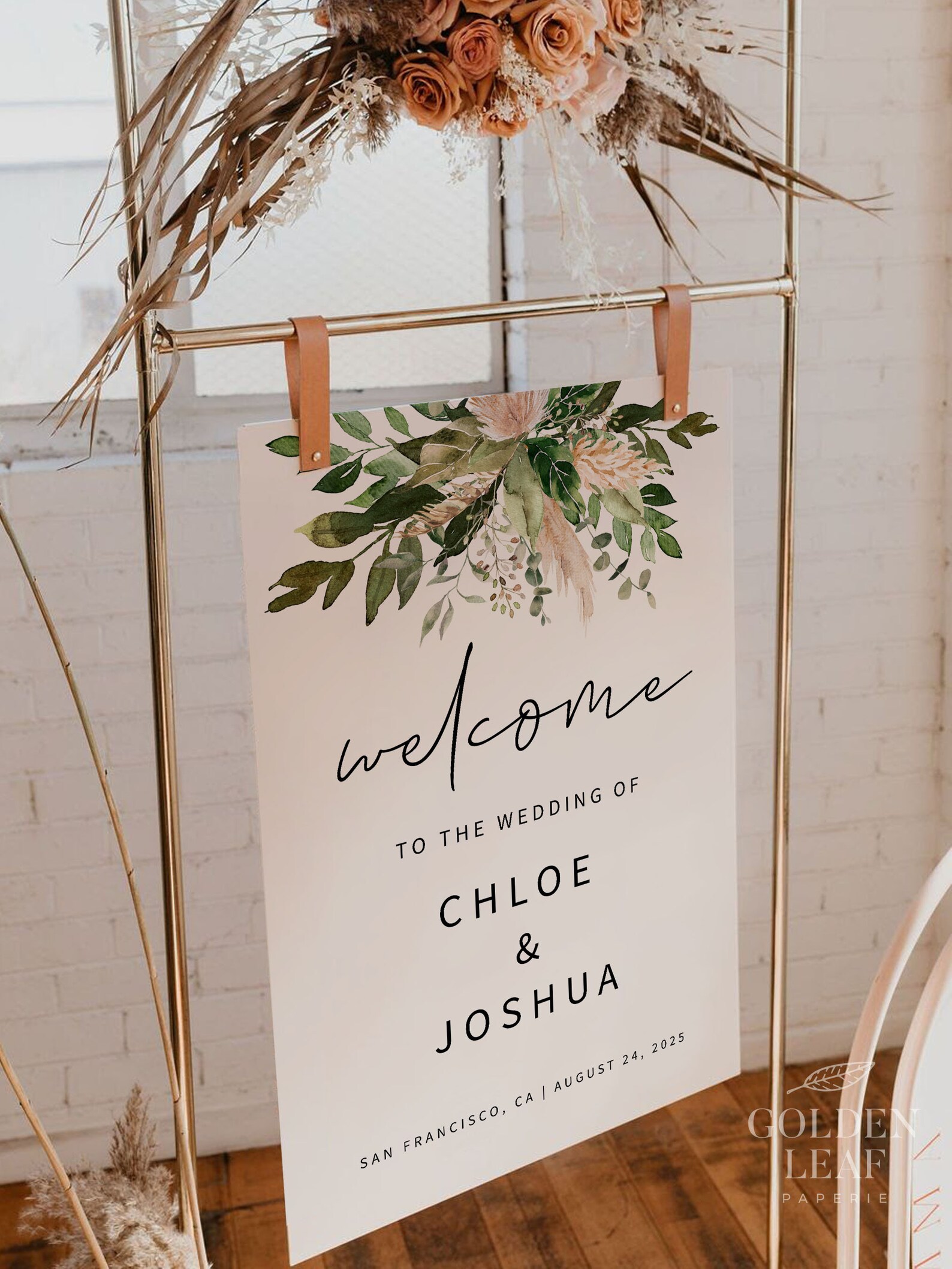 GREENERY Wedding Template Suite Printable Complete Boho - Etsy